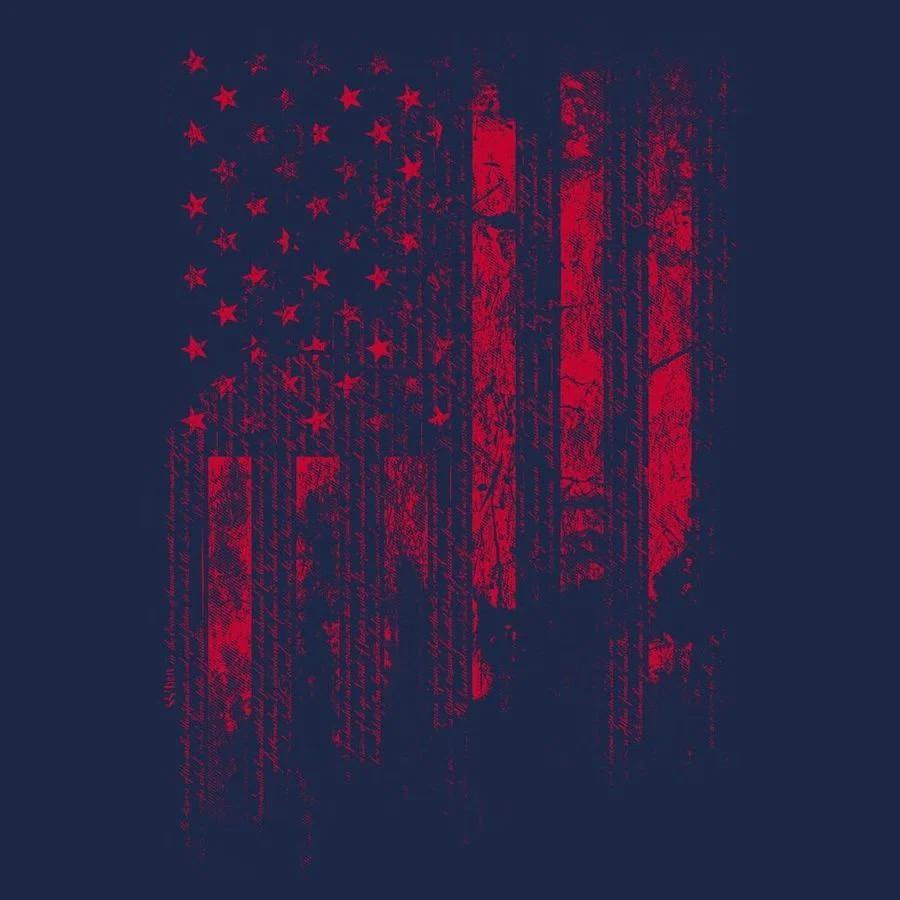 1776 Flag Long Sleeve - Navy - Image 4