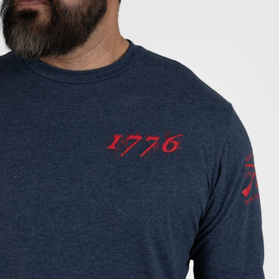 1776 Flag Long Sleeve - Navy - Image 9
