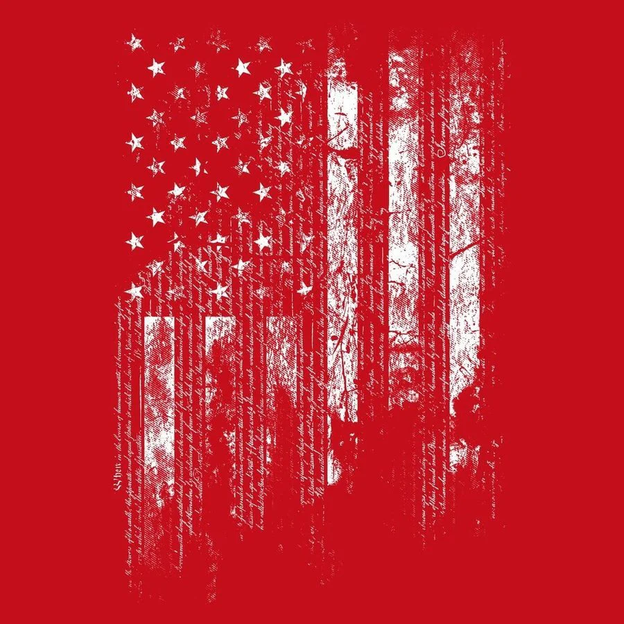 1776 Flag Long Sleeve - Red - Image 5