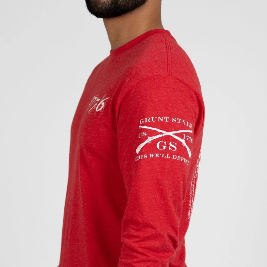 1776 Flag Long Sleeve - Red - Image 9