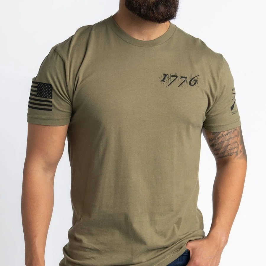 1776 Flag - Military Green - Image 3