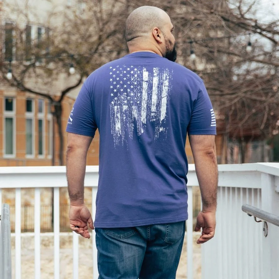 1776 Flag T-Shirt - Future Dusk - Image 3