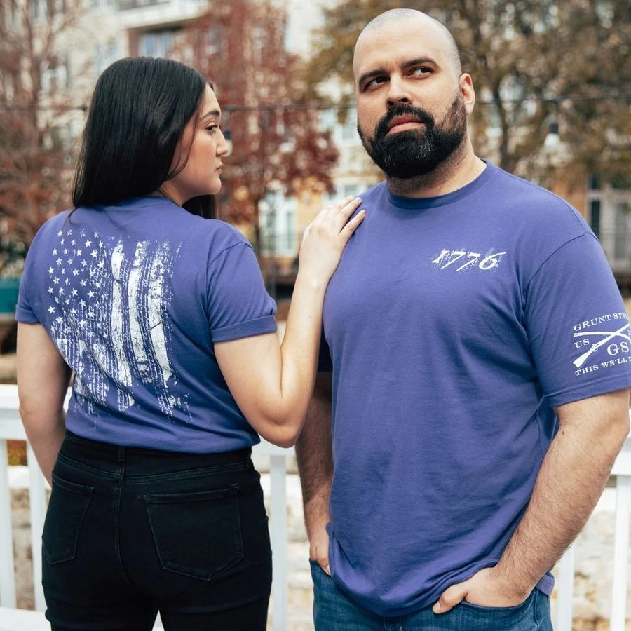 1776 Flag T-Shirt - Future Dusk - Image 4