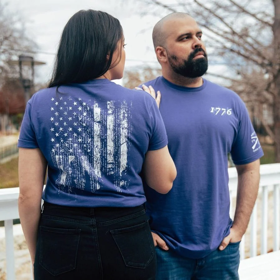 1776 Flag T-Shirt - Future Dusk - Image 6