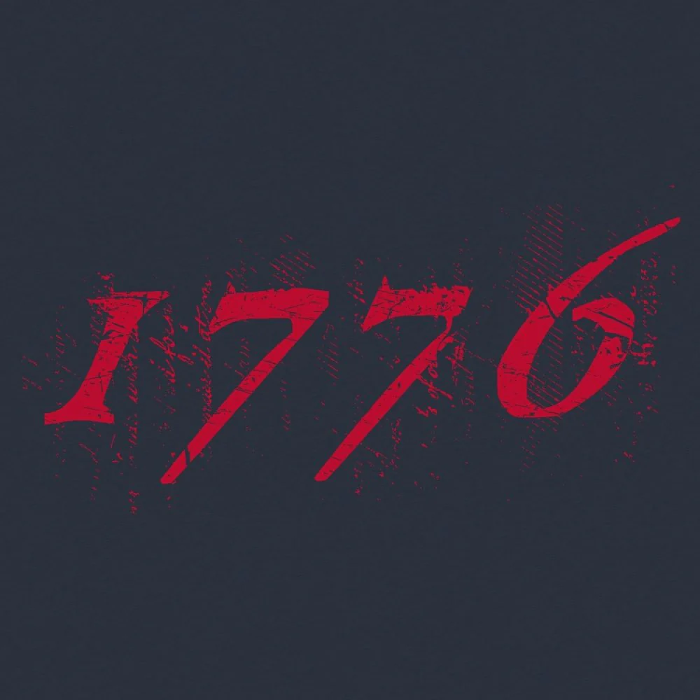 1776 Flag T-Shirt - Midnight Navy - Image 7