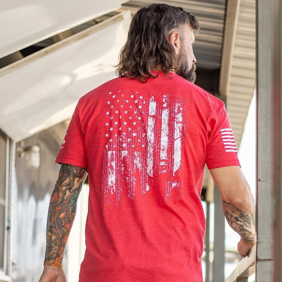 1776 Flag T-Shirt - Red - Image 6