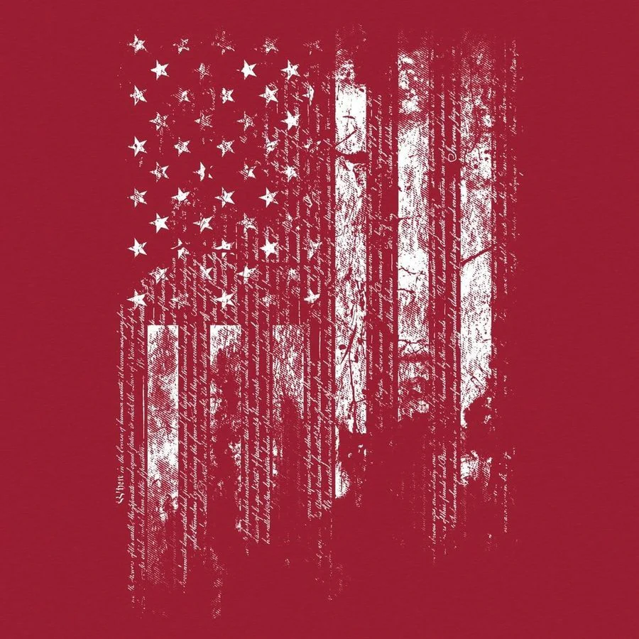 1776 Flag T-Shirt - Red - Image 7