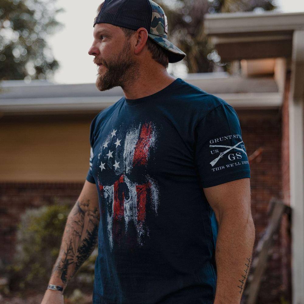 American Reaper 2.0 T-Shirt - Midnight Navy - Image 3