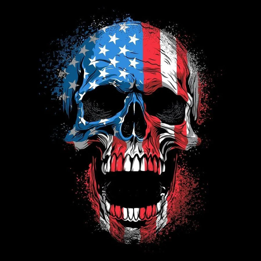 American Reaper Skull Hoodie - Black - Image 4