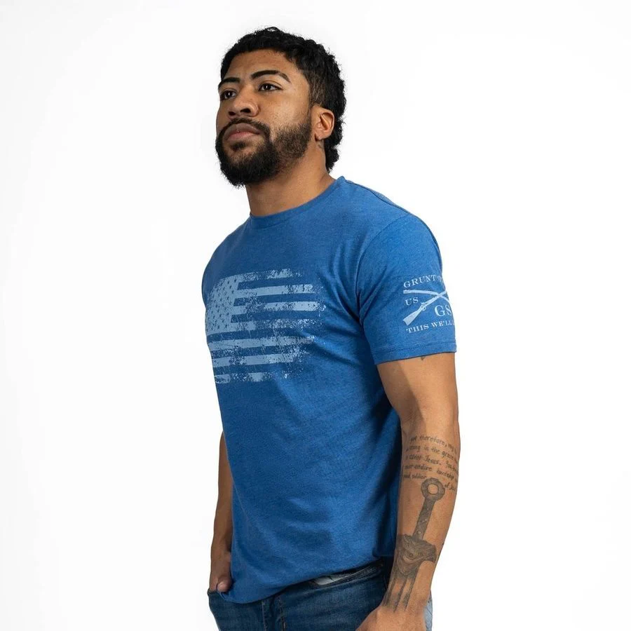 Vintage American T-Shirt - Royal - Image 7