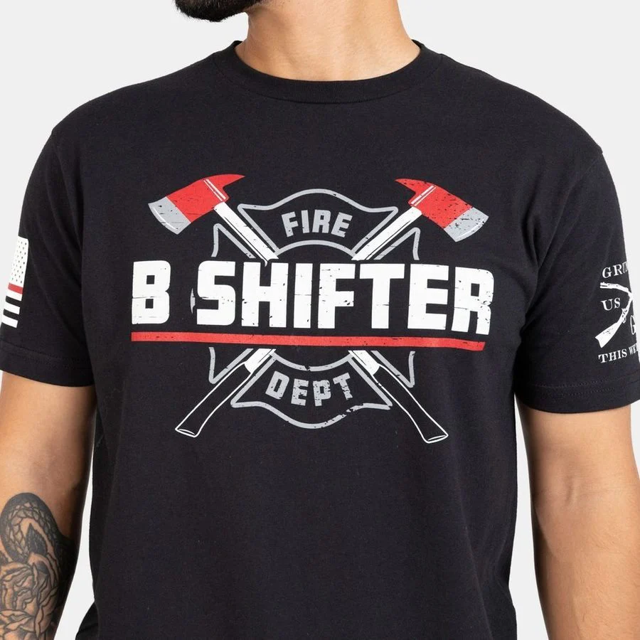B Shifter T-Shirt - Black - Image 4