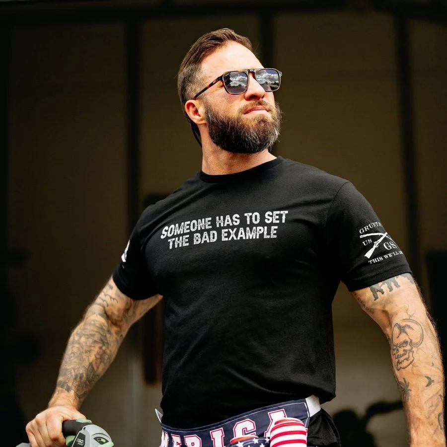 Bad Example T-Shirt - Black - Image 3