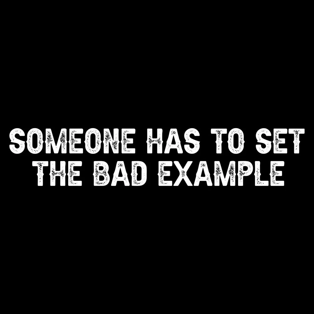 Bad Example T-Shirt - Black - Image 5