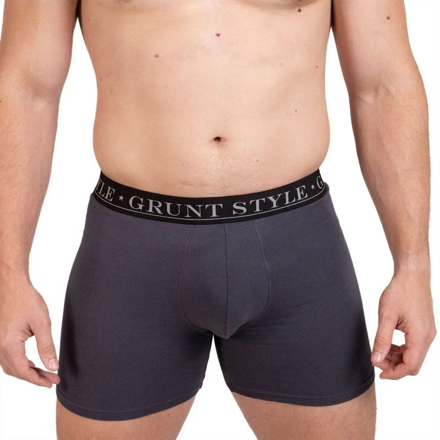 Base Command 2-Pack Boxer Briefs - Dark Gray & Tropical Death Military Green - Image 3