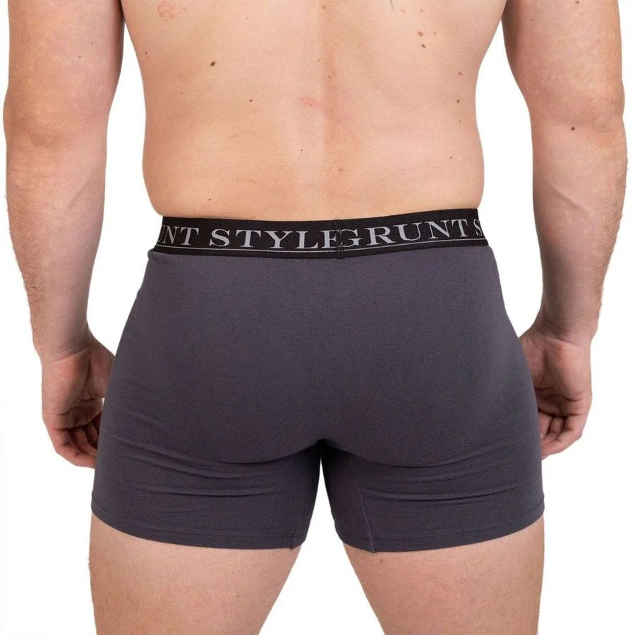 Base Command 2-Pack Boxer Briefs - Dark Gray & Tropical Death Military Green - Image 5