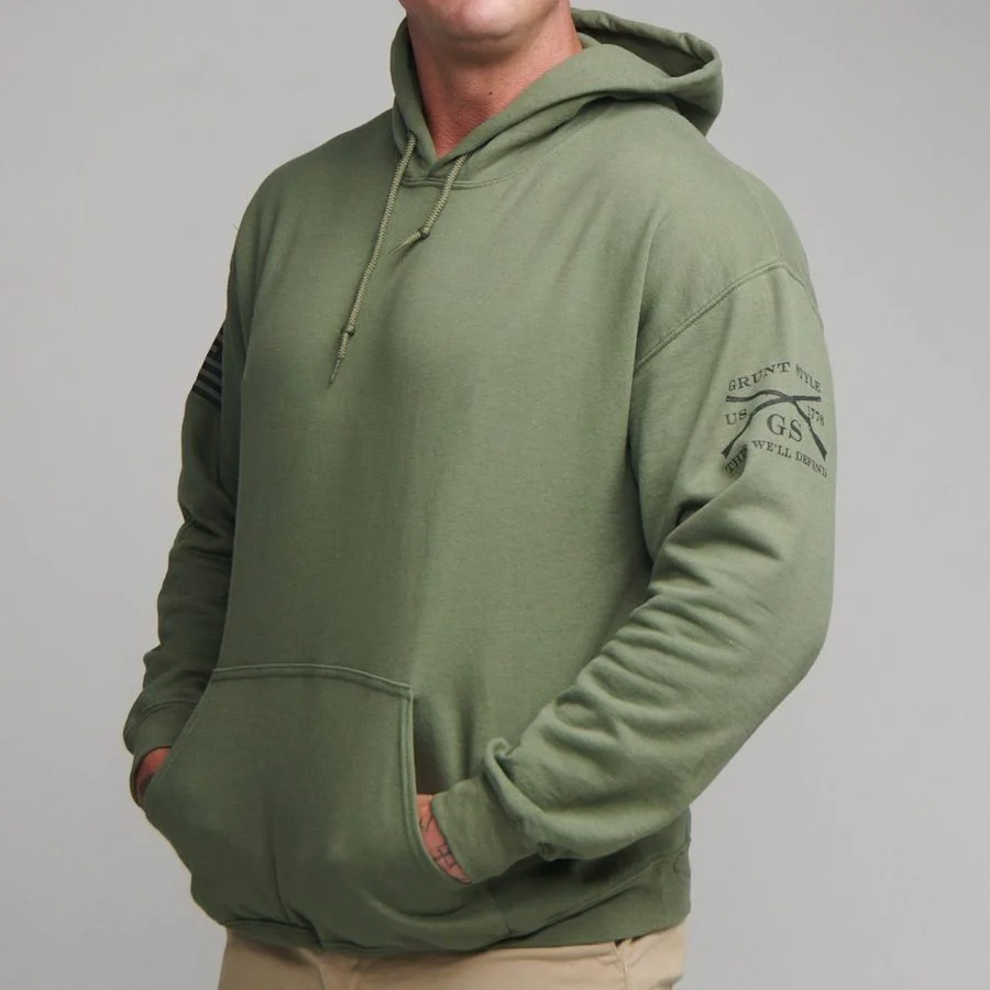 Basic Hoodie - Military Green - Image 2