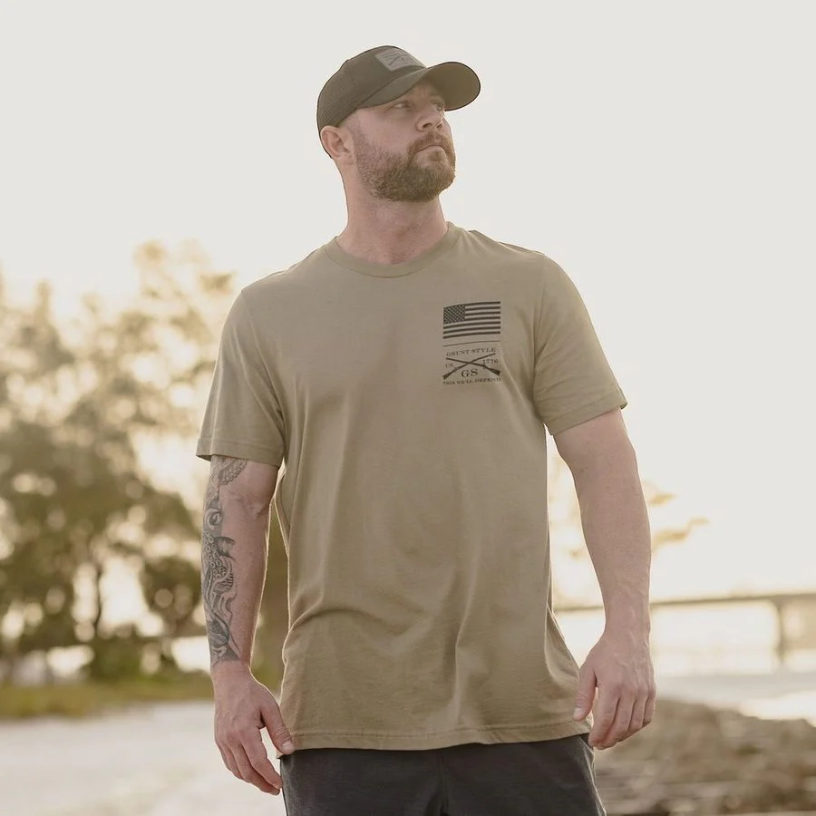 Basic Stacked Logo T-Shirts - 3-Pack - Combat Green - Image 3