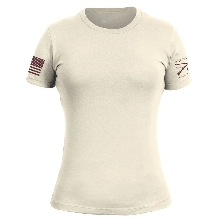 Basic T-Shirt Women's Slim Fit - Natural