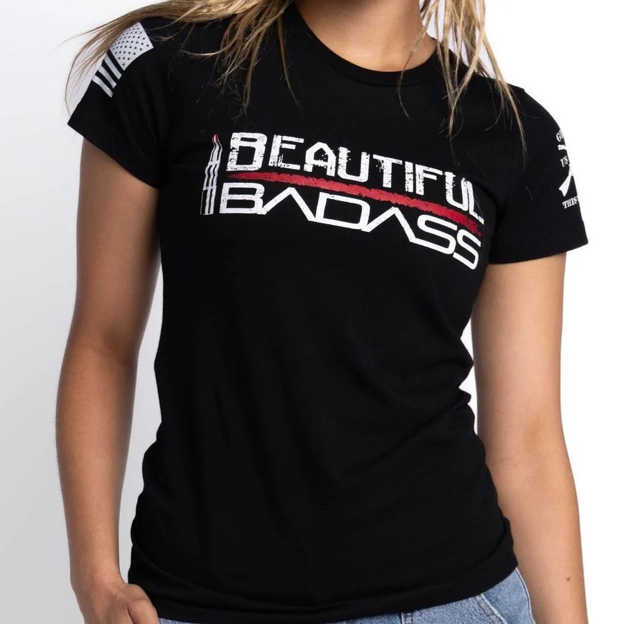 Women's Beautiful Badass T-Shirt - Black - Image 8