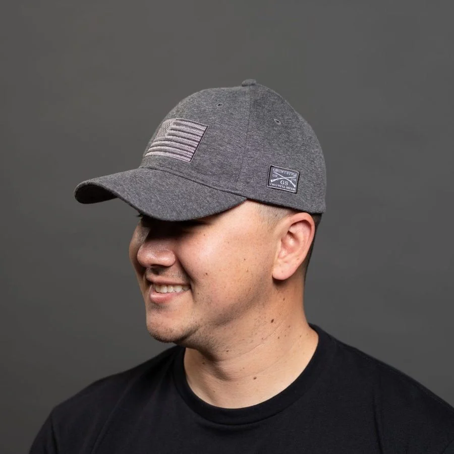 Blackout Flag Stretch Fit Hat - Gray - Image 3