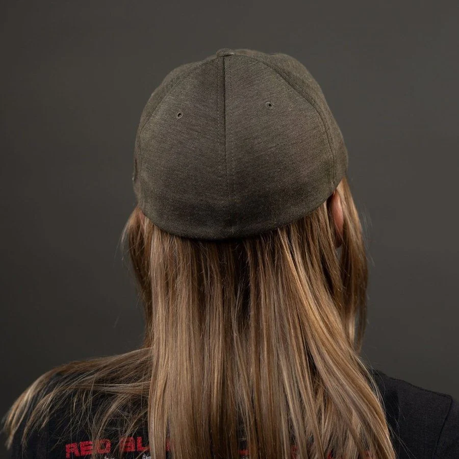 Blackout Flag Stretch Fit Hat - Military Green - Image 4