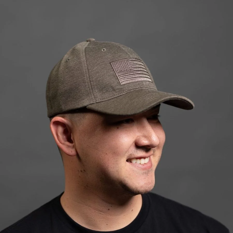 Blackout Flag Stretch Fit Hat - Military Green - Image 5