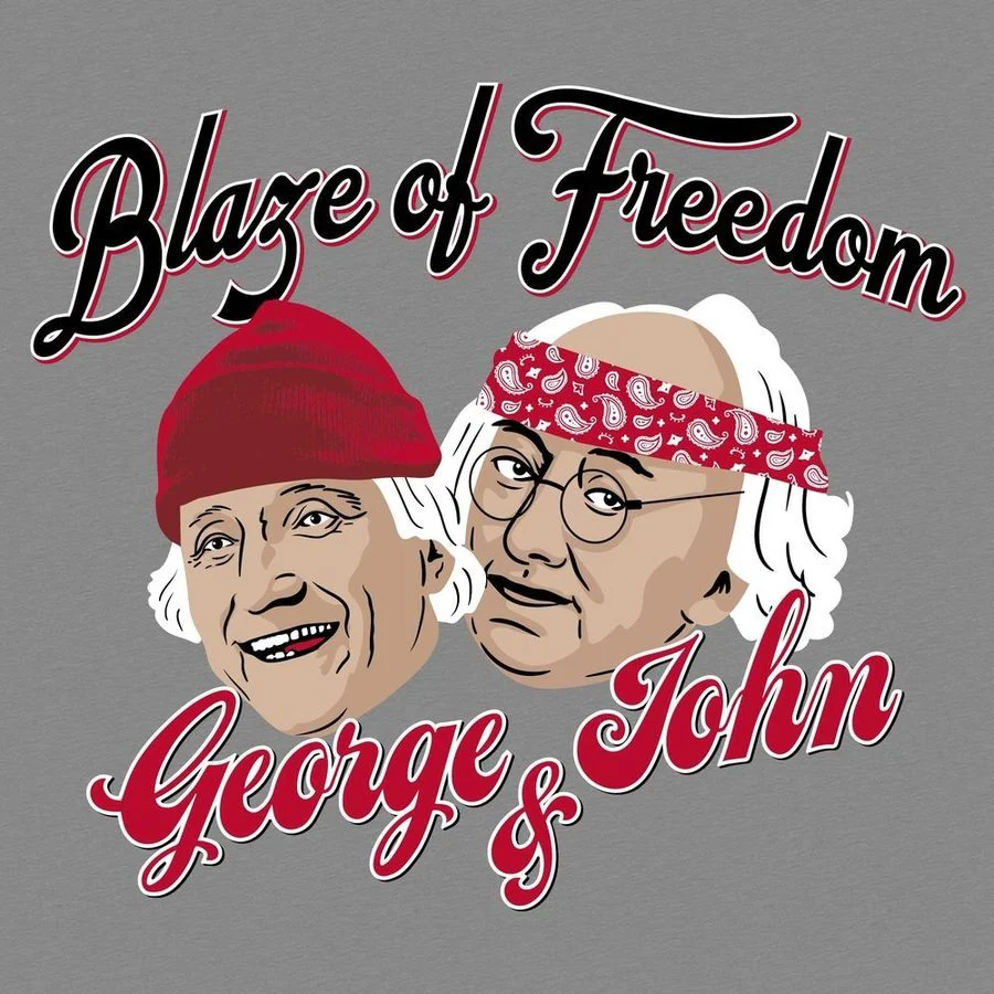 Blaze of Freedom T-Shirt - Dark Heather Gray - Image 7