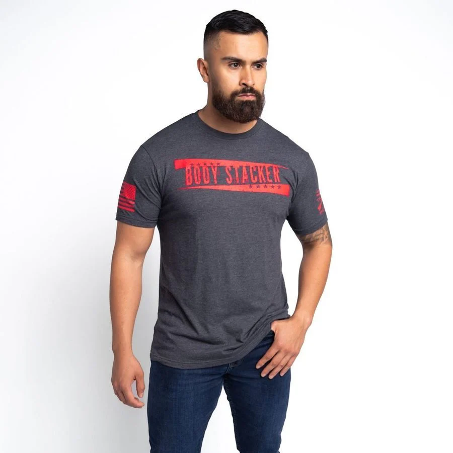 Body Stacker T-Shirt - Charcoal - Image 5