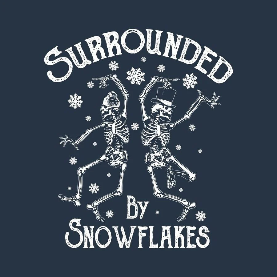 Club Exclusive - Surrounded By Snowflakes Hoodie - Navy - Image 2