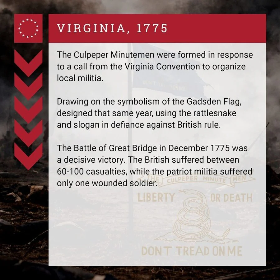 Culpeper Minutemen 1775 Flag - Royal - Image 3