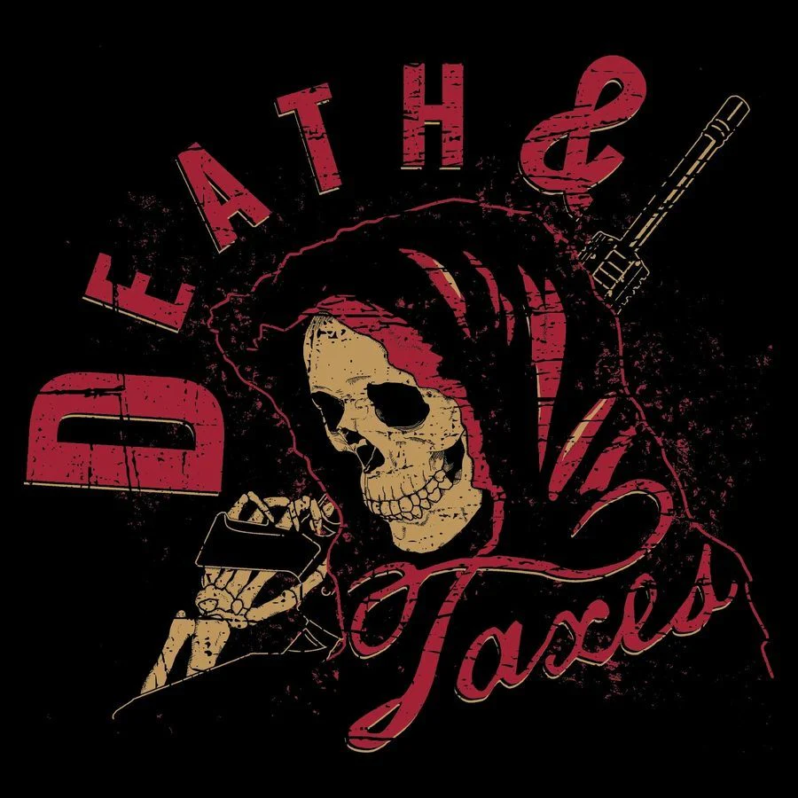 Death And Taxes T-Shirt - Black - Image 4