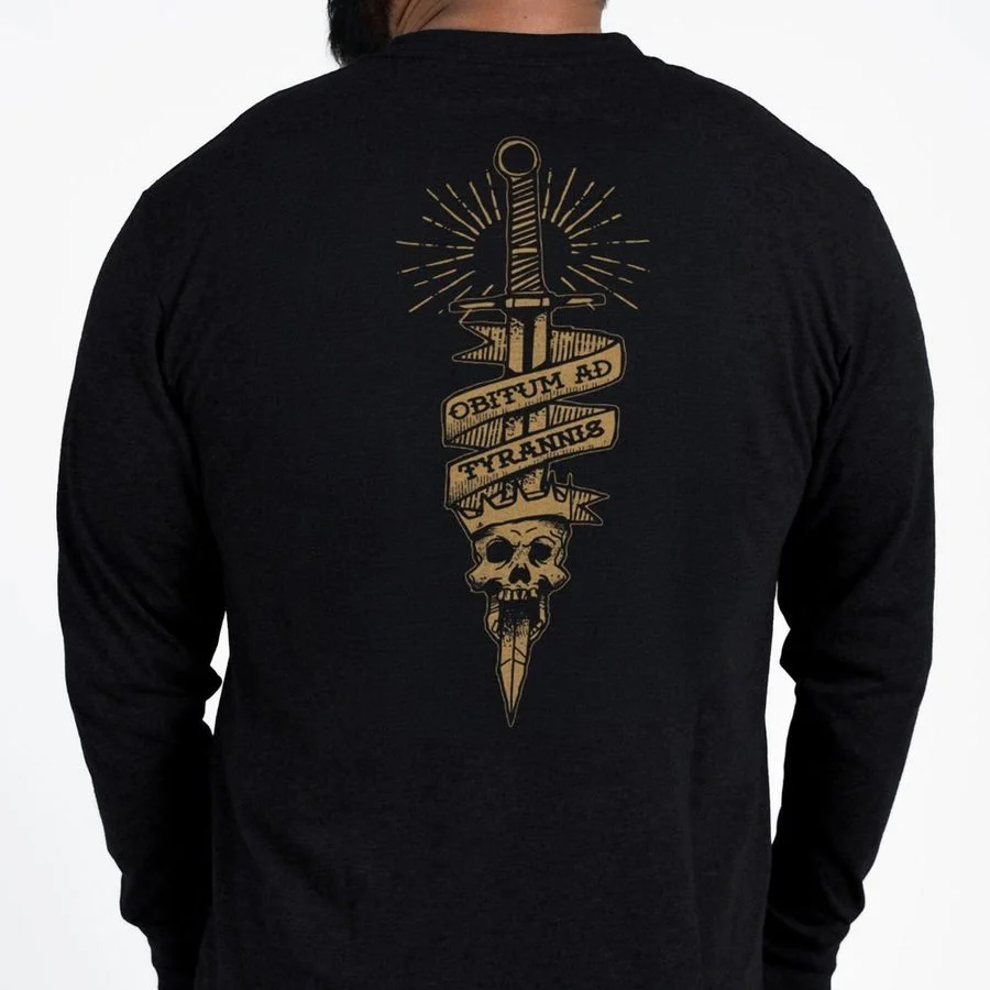 Death To Tyrants Long Sleeve - Black - Image 7