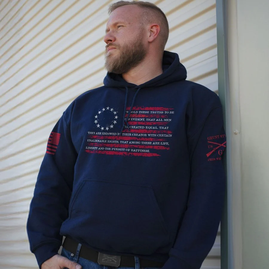 Declaration Hoodie - Navy - Image 2