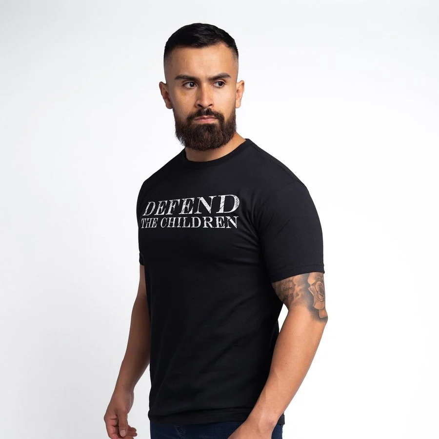 Defend The Children T-Shirt - Black - Image 6