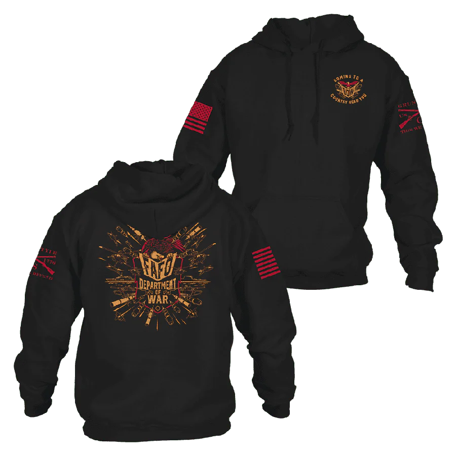 Department Of War Hoodie - Black