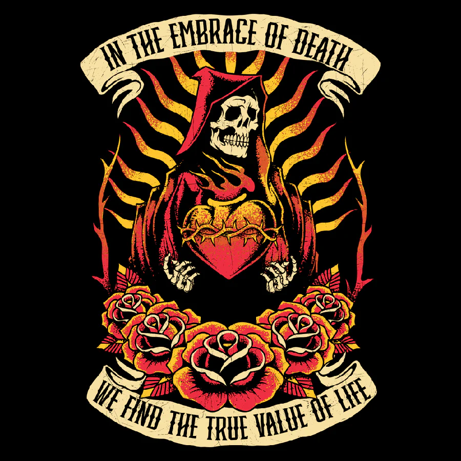 Embrace of Death T-Shirt - Black - Image 2