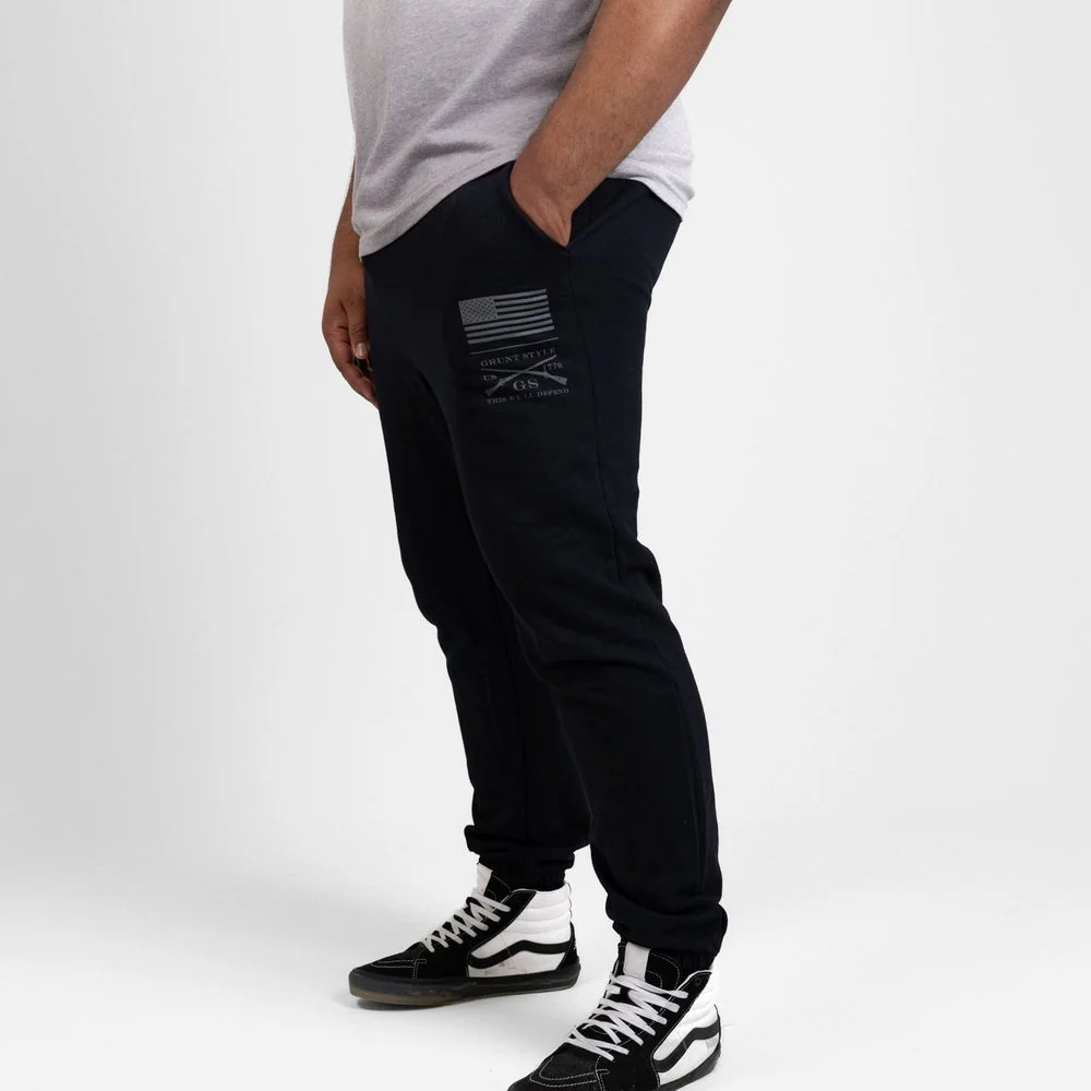 Basic Sweat Pant - Black - Image 4