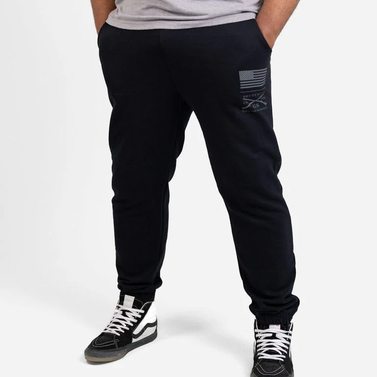 Basic Sweat Pant - Black - Image 6