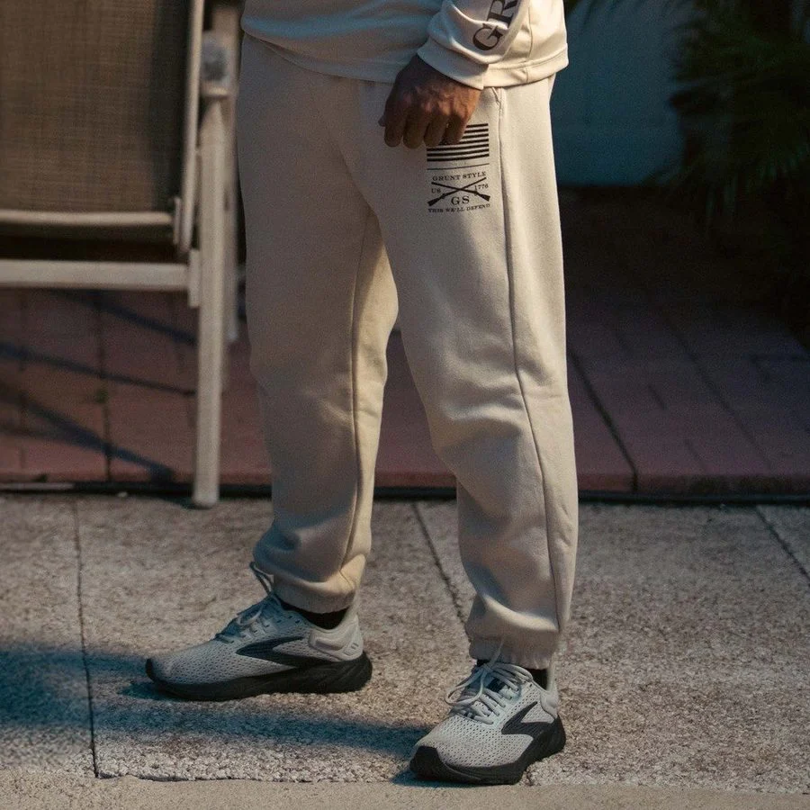 Basic Sweat Pant - Sand - Image 2