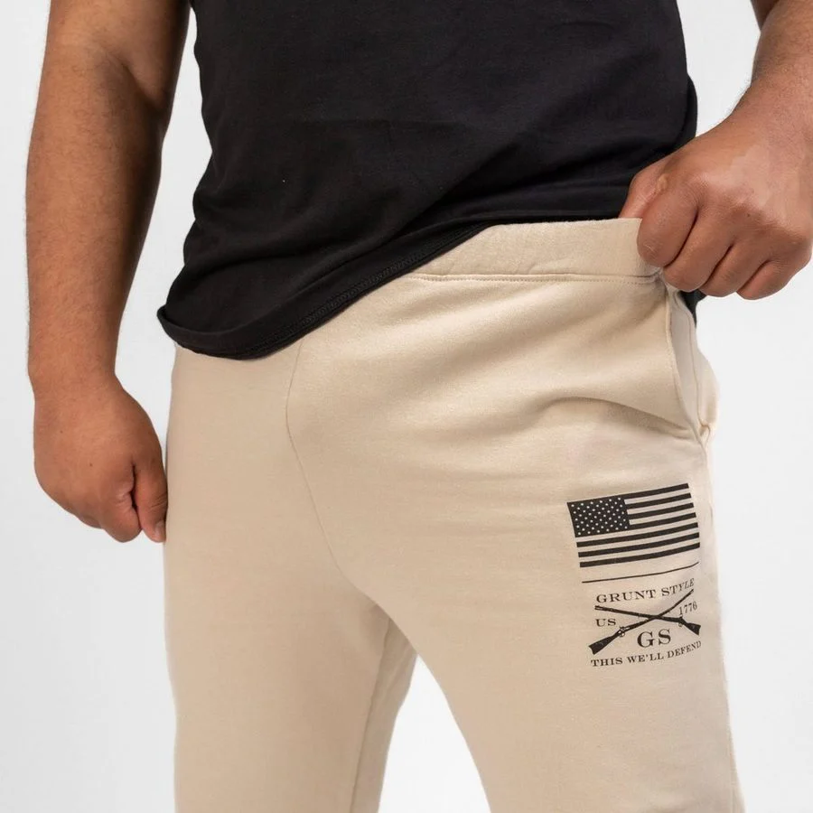 Basic Sweat Pant - Sand - Image 3