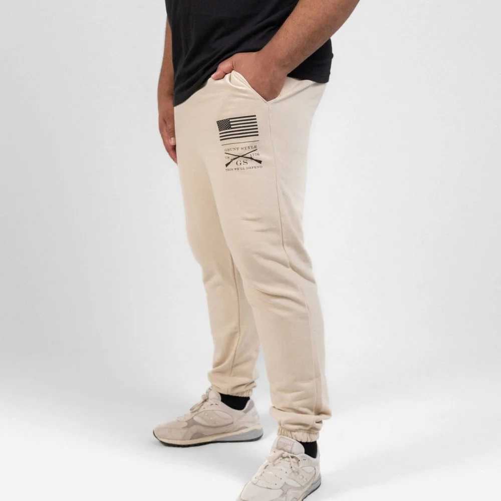 Basic Sweat Pant - Sand - Image 4