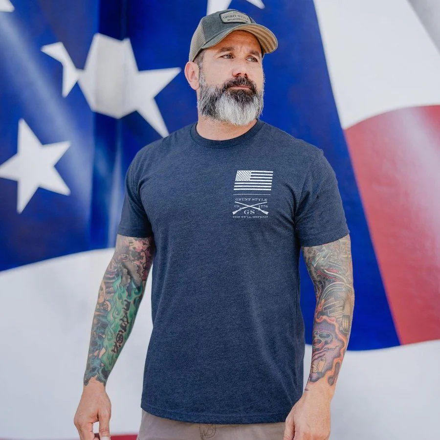 Even Divided T-Shirt - Midnight Navy - Image 3