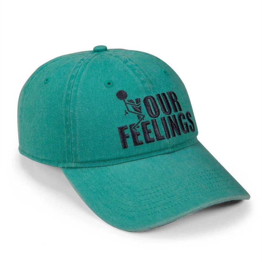 F*ck Your Feelings Dad Hat - Aqua - Image 7