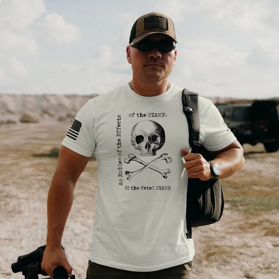 Fatal Stamp T-Shirt - Sand - Image 2