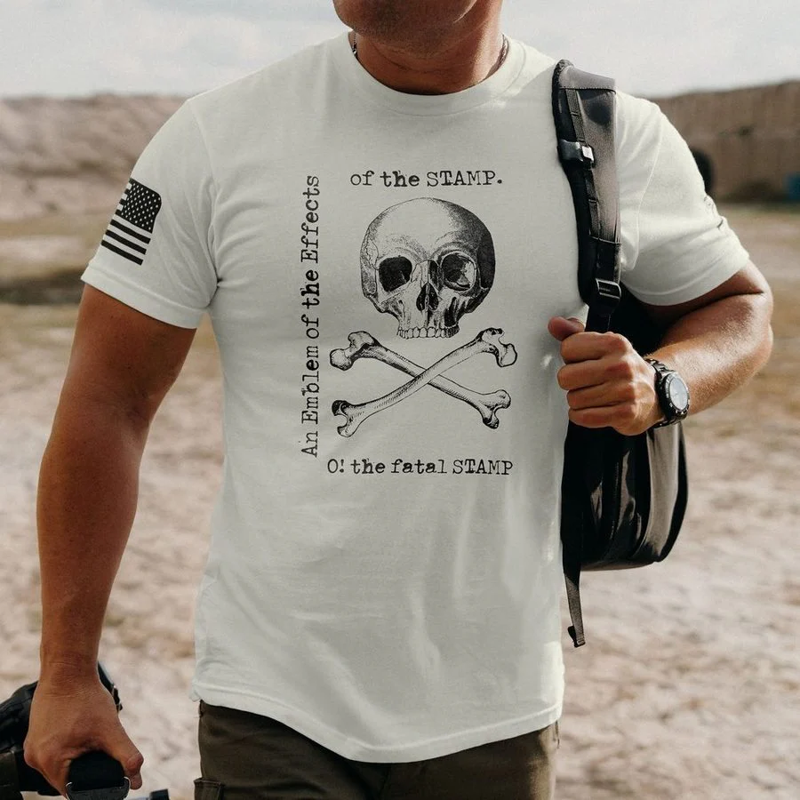 Fatal Stamp T-Shirt - Sand - Image 3