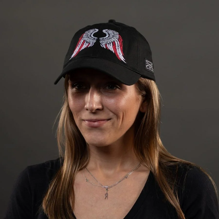 Freedom Angel Dad Hat - Black - Image 2