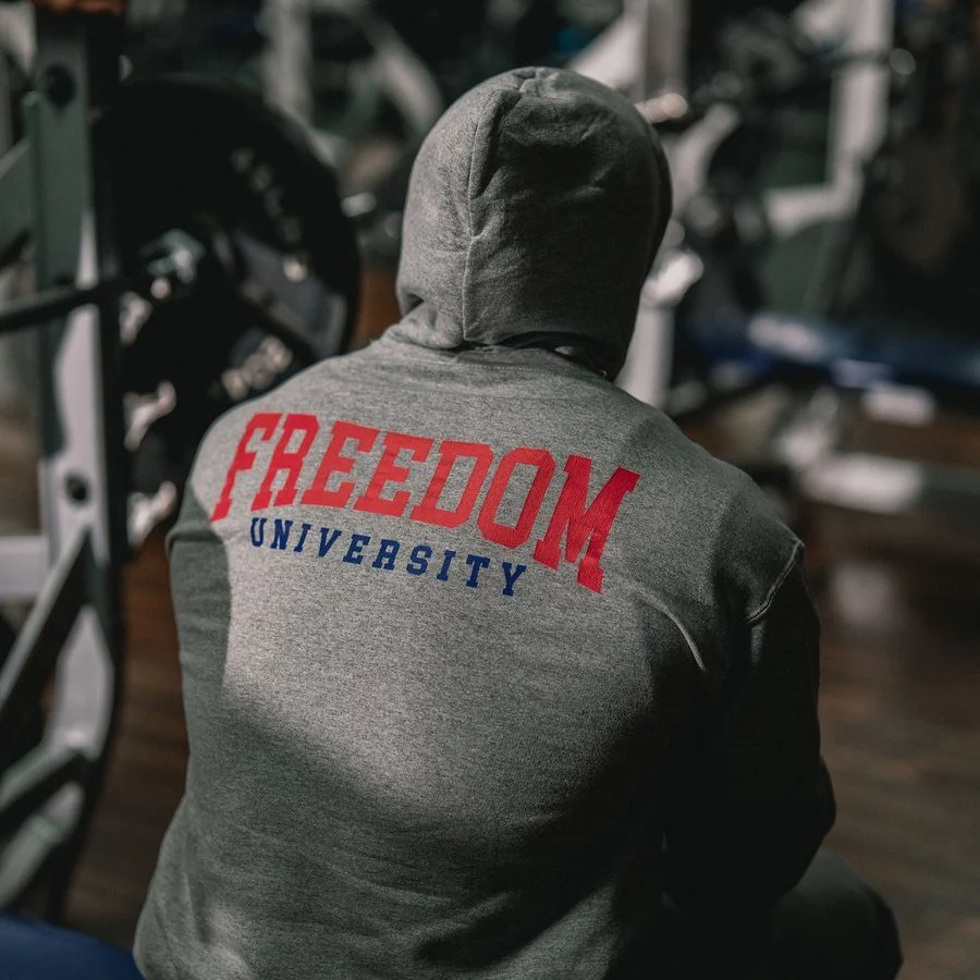 Freedom University Hoodie - Sport Gray - Image 2