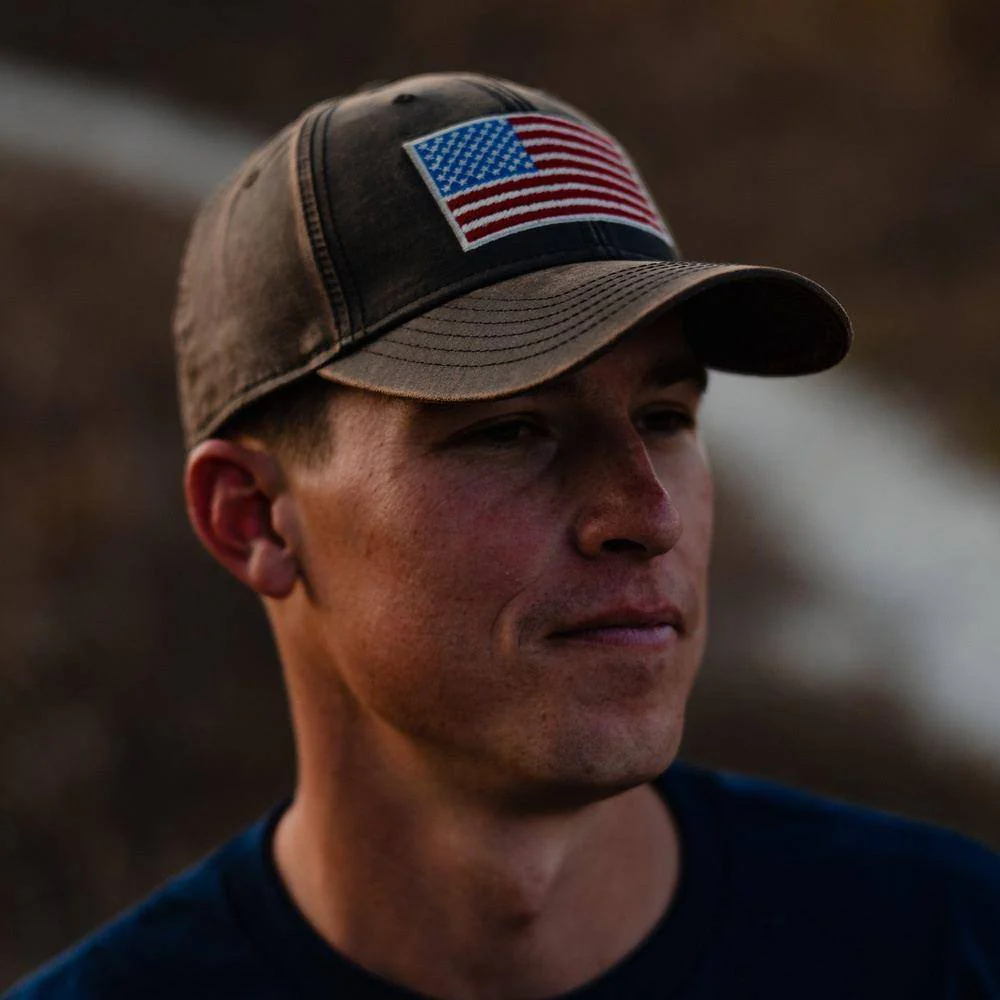Full Color Flag Waxed Hat - Image 4