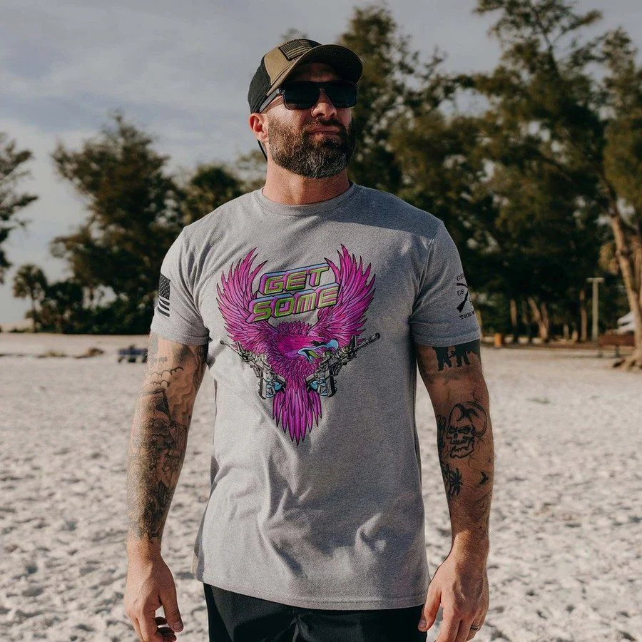 Get Some T-Shirt - Dark Heather Gray - Image 2