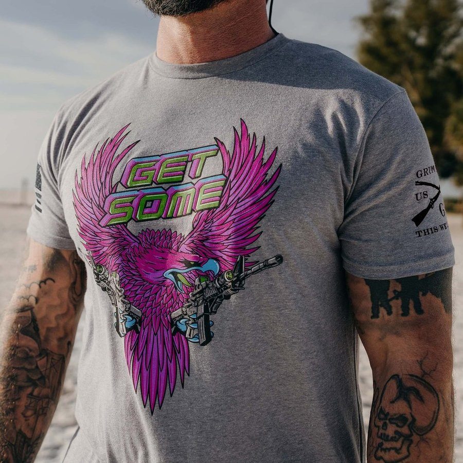 Get Some T-Shirt - Dark Heather Gray - Image 4